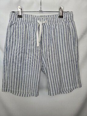 H&M Loose Fit Blue/White Stripe Shorts